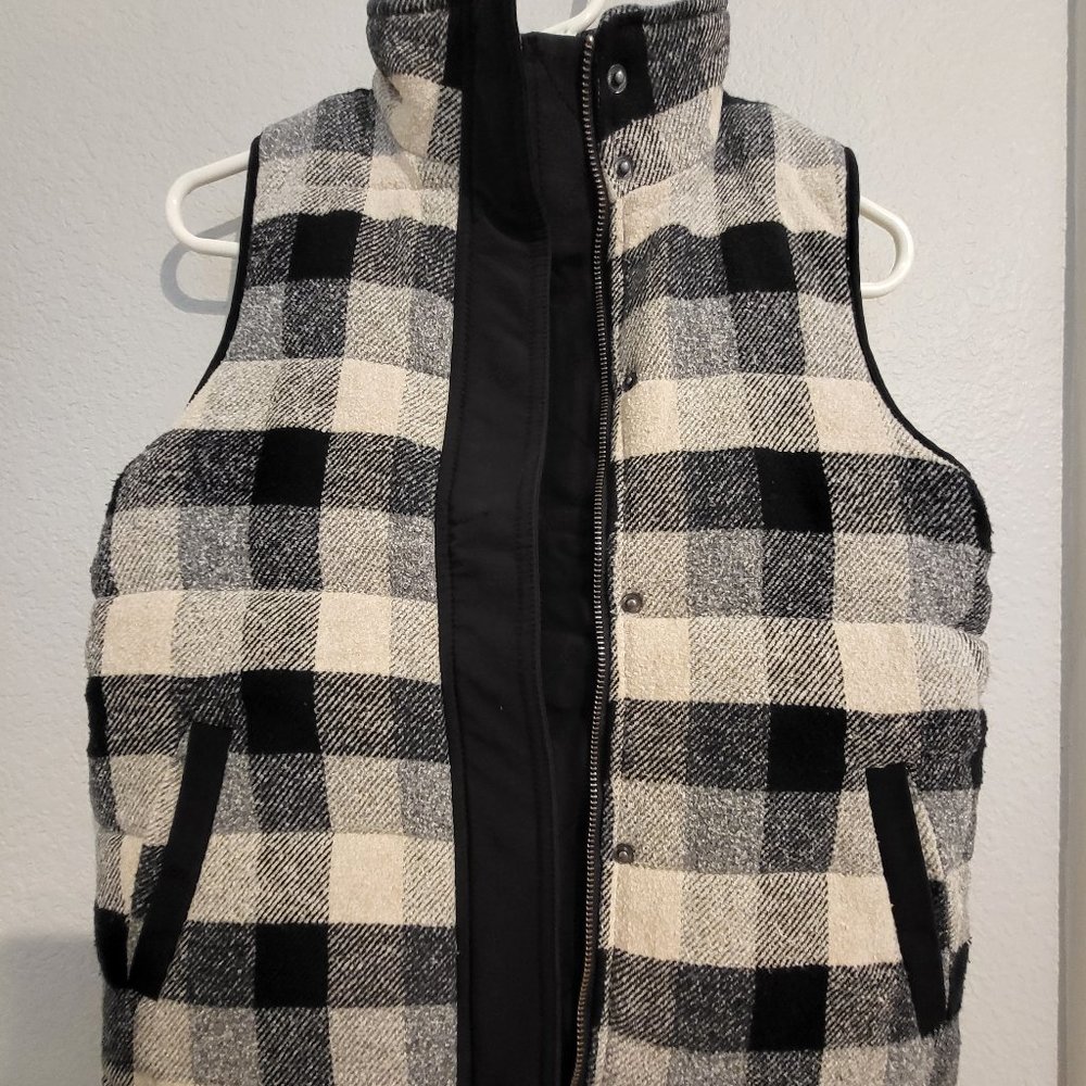 Madewell Plaid Vest - XS